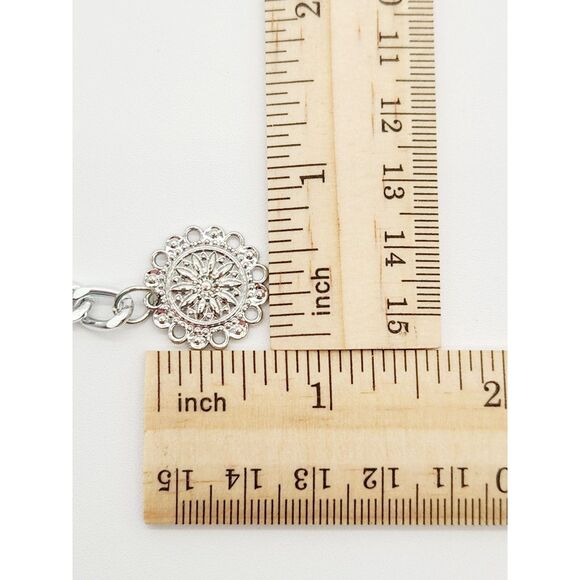 Retro Y2K Coin Belt 15-36" Layered 3 Strand Front Chain Cameo Coin Dangle Chic - Picture 9 of 12